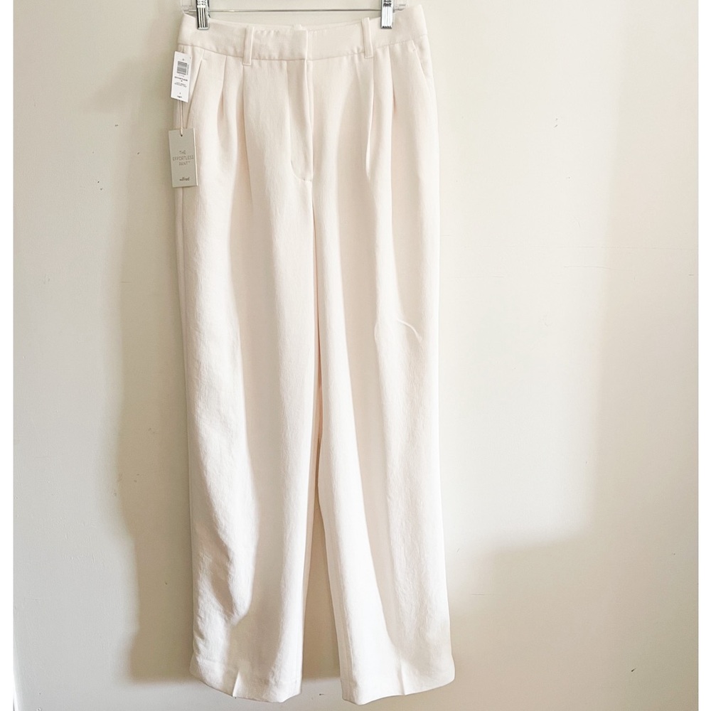 Aritzia Wilfred Effortless High Wide Leg Pant In Light Birch Size 8 - Picture 5 of 14